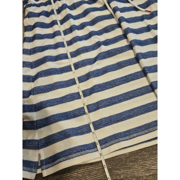 Hello Saturday talbots Terry cotton stripe short sleeve dress womens XL coastal - Picture 4 of 6